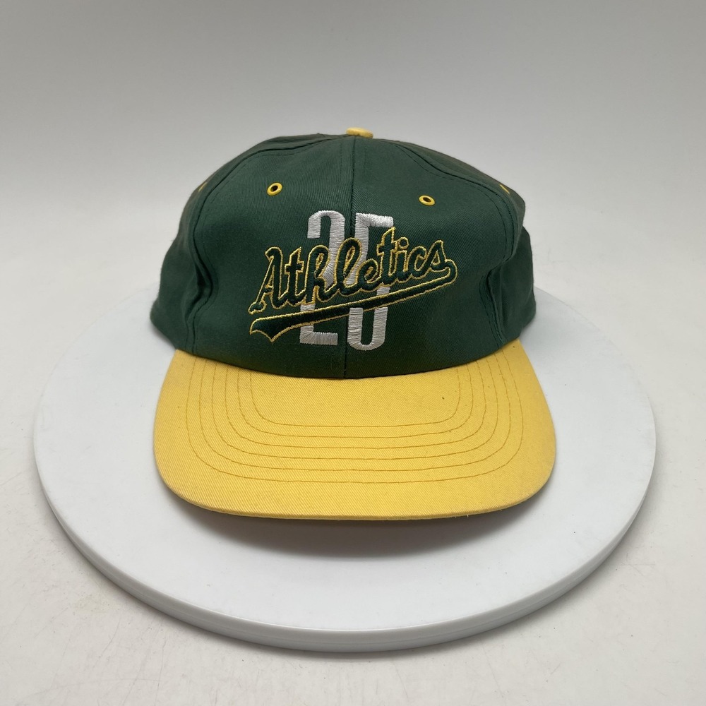 Vintage Oakland Athletics Hat Cap Snap Back Mens One Size Green MLB Baseball 90s